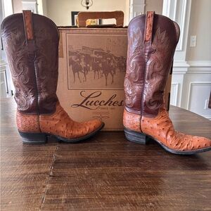 Lucchese Men's Two-Tone Western Boots